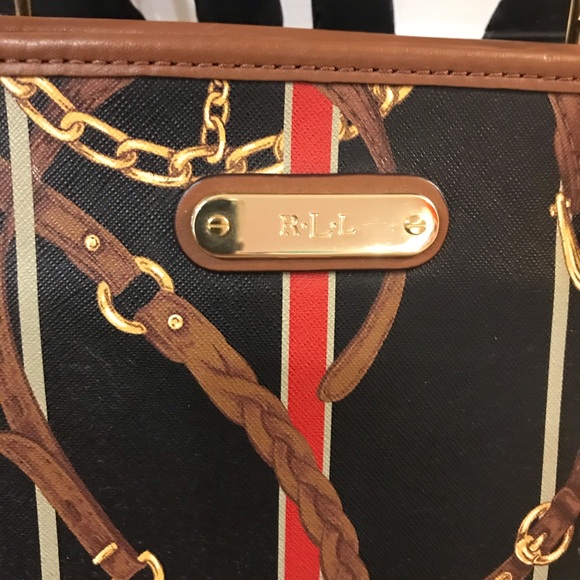 Ralph Lauren leather Bag with zipper - Picture 3 of 6